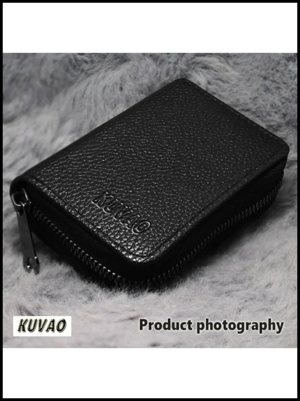 RFID Blocking Faux Leather Credit Card Holder Zipper Wallet 20 Card Slots